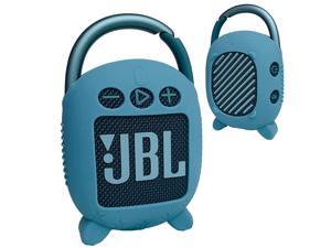 Silicone Cover Case For Jbl Clip 4 Portable Bluetooth Speaker, Protective Carrying Case For Jbl Clip 4 Portable Bluetooth Speaker Stand Up Holder(Case Only) (Blue)