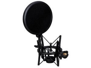 Intergrated Shock Mount With Pop Filter For Large Diameter Condenser Microphone For Audio-Technica At2020