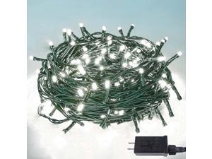 White 82Ft 200 Led Christmas String Lights Outdoor/Indoor (Extendable Green Wire, Ultra-Bright With 8 Modes, Ul ), String Lights For Xmas Tree Holiday Party Decoration, Cool White