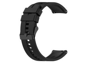 Compatible With Huawei Watch Gt3 46Mm Replacement Band - 22Mm Replacement Silicone Wrist Watch Band Strap Compatible With Huawei Watch Gt3 46Mm / Gt 2 Pro / Gt 2 46Mm 22Mm, Black