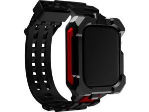 Element Case Special Ops Watch Band and Case for Apple Watch Series 7, 45mm - Black/Red EMT-522-260AZ-01