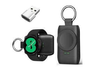 For Portable Samsung Watch Charger, Fits For Galaxy Watch 4 Cordless Charger, Galaxy Watch 3/Active 2/Gear S3/4 Classic,Usb C 1400Mah Battery Galaxy Watch Recharger With Keychain