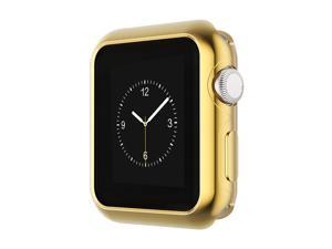 Compatible With Apple Watch Case Series 6 5 4 Se 44Mm 40Mm, Ultra-Thin Tpu Plating Bumper Shiny Lightweight Shockproof Protector Cover Slim Shell Frame Compatible Iwatch Gold, 44Mm ¡­