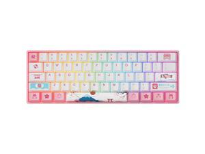 3061S World Tour R2 60% Wired Hotswap Mechanical Gaming Keyboard With Rgb Backlight, Dye Sublimation Pbt Keycaps, Nkro Programmable For Gamers/Mac/Win (Ga Yellow Switch, 3061S)