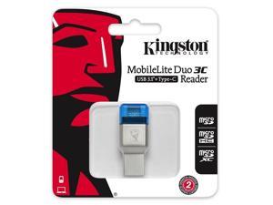 Kingston FCR-ML3C USB 3.1 MobileLite Duo 3C MicroSD SDHC SDXC Type-C Dual Reader