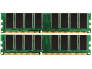 2GB KIT (2x1GB) PC3200 RAM DDR1 400MHz 184-pin DIMM Desktop Computers DDR1 Dual Channel
