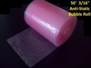 50 Foot PINK Anti-Static Bubble Wrap Roll! 3/16" Small Bubbles! Perforated! 50 Foot PINK Anti-Static Bubble Wrap Roll! 3/16" Small Bubbles! Perforated!