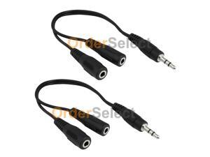 B2G1 Free Earbud Headset Headphone Splitter for Apple iPhone //Android Cell Phone