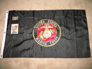 3x5 Embroidered Sewn USMC Marines Marine Corps Double Sided 100/% Cotton Flag