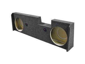 Qpower BQGMC1220144DOOR Dual 12" Woofer Box For 2014 GM Crew Cab Under Seat