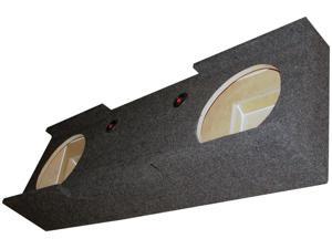 Qpower BQGMC1220074DR Empty Woofer Box Dual 12" Gmc Crew Cab '07-'08