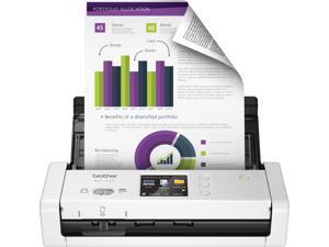 Brother - ADS-1700W Wireless Desktop Scanner with Touchscreen LCD - Black/White Brother - ADS-1700W Wireless Desktop Scanner with Touchscreen LCD - Black/White