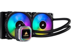 CORSAIR Hydro Series, H100i RGB PLATINUM, 240mm, 2 X ML PRO 120mm RGB PWM Fans,