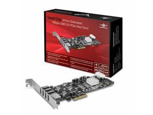 Vantec UGT-PCE430-4C Quad Chip 4-Port Dedicated 5Gbps USB 3.0 PCIe Host Card Vantec UGT-PCE430-4C Quad Chip 4-Port Dedicated 5Gbps USB 3.0 PCIe Host Card