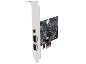 ZHIJIADA hot-Firewire Card,PCIe Firewire 800 Adapter for Windows 10 with Low Profile Bracket and Cable,3 Ports (2x6 Pin 1x4 Pin) IEEE 1 ZHIJIADA hot-Firewire Card,PCIe Firewire 800 Adapter for Windows 10 with Low Profile Bracket and Cable,3 Ports (2x6 Pin 1x4 Pin) IEEE 1