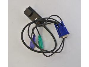 HP 396632-001 286597-001 KVM Interface Console Cable Cat 5 RJ45 to VGA, Lot 5 HP 396632-001 286597-001 KVM Interface Console Cable Cat 5 RJ45 to VGA, Lot 5