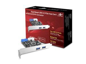 Vantec 4-Port SuperSpeed USB 3.0 PCIe Host Card w/ Internal 20-Pin Connector Vantec 4-Port SuperSpeed USB 3.0 PCIe Host Card w/ Internal 20-Pin Connector
