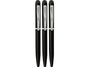 Staples 2-in-1 Stylus and Pen 3-Pack Black 2618973 Staples 2-in-1 Stylus and Pen 3-Pack Black 2618973