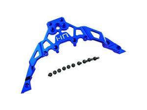 Hot Racing YET14U06 CNC Aluminum Front Upper Chassis, Blue: Axial 1/10 Yeti
