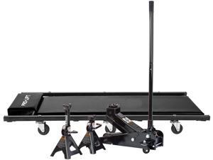 Pro-Lift 3 Ton Heavy Duty Floor Jack/Jack Stands and Creeper Combo Pro-Lift 3 Ton Heavy Duty Floor Jack/Jack Stands and Creeper Combo