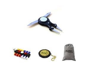 Posma DR040J Bundle set 4 In 1 Golf Multi Function All In One Golfers Tool bundle set with 1pc 18 Hole Score Caddy + 1pc tee caddy + 1pc Posma flannel storage bag Posma DR040J Bundle set 4 In 1 Golf Multi Function All In One Golfers Tool bundle set with 1pc 18 Hole Score Caddy + 1pc tee caddy + 1pc Posma flannel storage bag