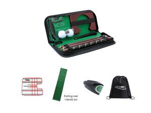 Posma PG020AB Golf Putter kit set with 1.8mX0.3m putting mat+auto retrun putting cup+small size golf putting mirror+cinch sack bag Posma PG020AB Golf Putter kit set with 1.8mX0.3m putting mat+auto retrun putting cup+small size golf putting mirror+cinch sack bag