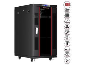 Server Rack - Locking Cabinet - Network Rack - Av Cabinet - 18 U - Rack Mount - Free Standing Network Rack- Server Cabinet - Caster Leveler - Rack Shelf - Cooling Fan - Thermostat - PDU -39 inch Depth Server Rack - Locking Cabinet - Network Rack - Av Cabinet - 18 U - Rack Mount - Free Standing Network Rack- Server Cabinet - Caster Leveler - Rack Shelf - Cooling Fan - Thermostat - PDU -39 inch Depth