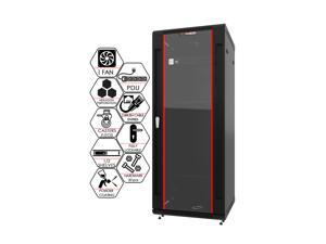 Server Rack – 18U - Wall Mount Rack - Locking Cabinet for Network - Electronics - Security - Audio - Video - AV Equipment - Data Rack - wheels / Power Strip / 2 X Shelves / Fan - 24-Inch Depth Server Rack – 18U - Wall Mount Rack - Locking Cabinet for Network - Electronics - Security - Audio - Video - AV Equipment - Data Rack - wheels / Power Strip / 2 X Shelves / Fan - 24-Inch Depth