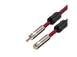 Audio Cable RCA to RCA Extension Cable for Speaker Subwoofer Amplifier Phono RCA Male to Female Gold-plated 3M Audio Cable RCA to RCA Extension Cable for Speaker Subwoofer Amplifier Phono RCA Male to Female Gold-plated 3M