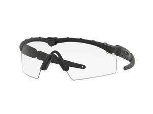 Oakley Sun 0OO9213 Ballistic M Frame Rectangle Unisex Sunglasses - Size 32 (Matte Black / Clear) Oakley Sun 0OO9213 Ballistic M Frame Rectangle Unisex Sunglasses - Size 32 (Matte Black / Clear)