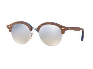 Ray-Ban 0RB4246M Full Rim Phantos Unisex Sunglasses - Size 51 (Gradient Brown Mirror Silver/Silver)