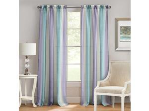 Spectrum Textured Sheer Rod Pocket Panel, Lilac Turquoise, 50x84 Inches Spectrum Textured Sheer Rod Pocket Panel, Lilac Turquoise, 50x84 Inches