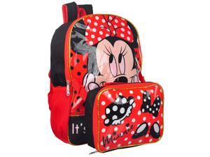 Disney Minnie Mouse Backpack With Detachable Lunch Kit, 16x12 Inches Disney Minnie Mouse Backpack With Detachable Lunch Kit, 16x12 Inches