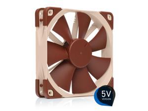 Noctua NF-F12 5V, Premium Quiet Fan with USB Power Adaptor Cable, 3-Pin, 5V Version (120mm, Brown)