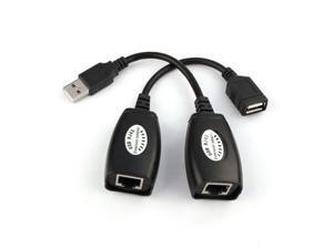 USB Extension Extender Adapter Up To 150ft Using CAT5 RJ45 LAN Cable USB Extension Extender Adapter Up To 150ft Using CAT5 RJ45 LAN Cable