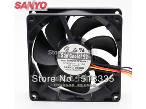 9AH0912P4H041 9025 9cm 90mm 12V 0.17A 4 wire ultra-quiet double ball-bearing the Mute fan