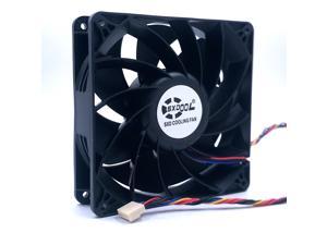 Powerful  6Pin fan 140mm 14038 DC 12V 4A 5600RPM 280CFM  E9+ E10 bitcoin miner cooling fan replace PFM1412DE
