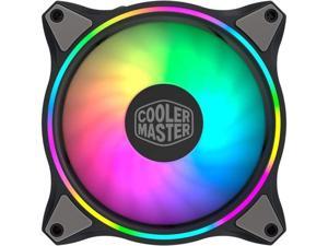 Cooler Master MasterFan MF140 Halo Duo-Ring Addressable RGB Lighting 140mm Fan , Absorbing Rubber Pads, PWM Static Pressure for 5V 3-Pin ARGB ,NOT work with 4-pin RGB or Standard RGB+12V