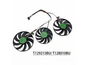 For ASUS Radeon RX 5600/RX 5700/RX 5700XT TUF Gaming graphics cooling fan T129215BU & T128010BU (2 large and 1 small fans)