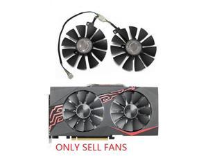 88mm T129215SU 0.50A For ASUS GTX1060 1070 Ti RX 470 570 580 Dual OC cooling fan a pair
