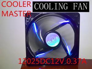 Cooler Master 120*25mm 12CM A12025-20RB-3BN-F1 DF1202512RFUN R4-L2R-20AC-GP 12V 0.37A 3 wires 3 pins blue led case fan Cooler Master 120*25mm 12CM A12025-20RB-3BN-F1 DF1202512RFUN R4-L2R-20AC-GP 12V 0.37A 3 wires 3 pins blue led case fan
