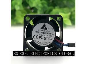AFB02512HHA Delta 2.5CM double ball 2510 high speed large air volume DC12V 0.12A 3-wire 3-pin