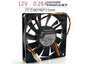 Panasonic Panaflo FBA08T12H 12V0.26A 8cm 8cm 8015 radiator fan Panasonic Panaflo FBA08T12H 12V0.26A 8cm 8cm 8015 radiator fan