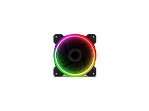 Aurora 1-Pack DR12 Case Fan RGB LED 120mm High Performance High Airflow Adjustable Colorful PC CPU Computer Case Cooling Cooler (DR12 Single Fan) Aurora 1-Pack DR12 Case Fan RGB LED 120mm High Performance High Airflow Adjustable Colorful PC CPU Computer Case Cooling Cooler (DR12 Single Fan)