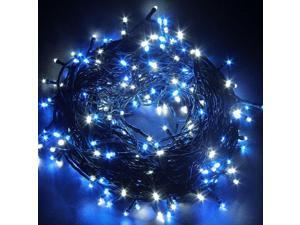 33ft 10m Christmas LED Fairy Twinkle String lights 80 LEDs with Controller for Chirstmas Tree,Garden,Patio, Party Xmas Festival Multi Strings Connectable Joint to long Black Wire US Plug Blue 33ft 10m Christmas LED Fairy Twinkle String lights 80 LEDs with Controller for Chirstmas Tree,Garden,Patio, Party Xmas Festival Multi Strings Connectable Joint to long Black Wire US Plug Blue
