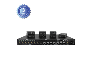 J-Tech Digital 4K@60HZ 8x8 HDBaseT Matrix with 7 Receivers (PoC), Supports 4Kx2K@60HZ 4:2:0, HDCP 2.2 IR, SPDIF, RCA, TCP/IP, RS232, EDID with Control 4 Driver Available J-Tech Digital 4K@60HZ 8x8 HDBaseT Matrix with 7 Receivers (PoC), Supports 4Kx2K@60HZ 4:2:0, HDCP 2.2 IR, SPDIF, RCA, TCP/IP, RS232, EDID with Control 4 Driver Available