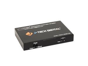 J-Tech Digital Scaler/Multi-Resolution Output (MRO) 18GBps 1x2 HDMI 2.0 Splitter HDR10/Dolby Vision 4K@60Hz 4:4:4 [JTECH-18GSP12M]