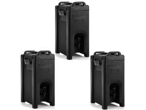 Costway 3 Pack Insulated Beverage Server/Dispenser 5 Gallon Hot Cold