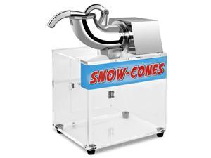 Costway Electric Snow Cone Machine Ice Shaver Maker Shaving Crusher Dual Blades