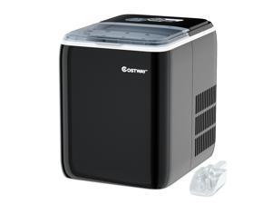 Costway Portable Countertop Ice Maker Machine 44Lbs/24H Self-Clean w/Scoop Black